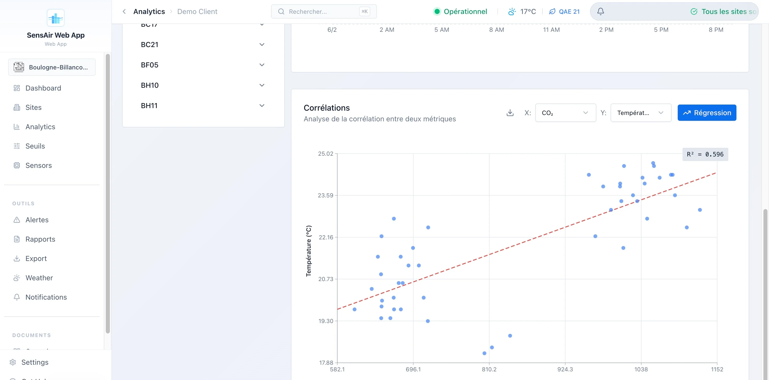 SensiAir : Une application de surveillance de la qualité de l'air pensé pour les clients., image 9