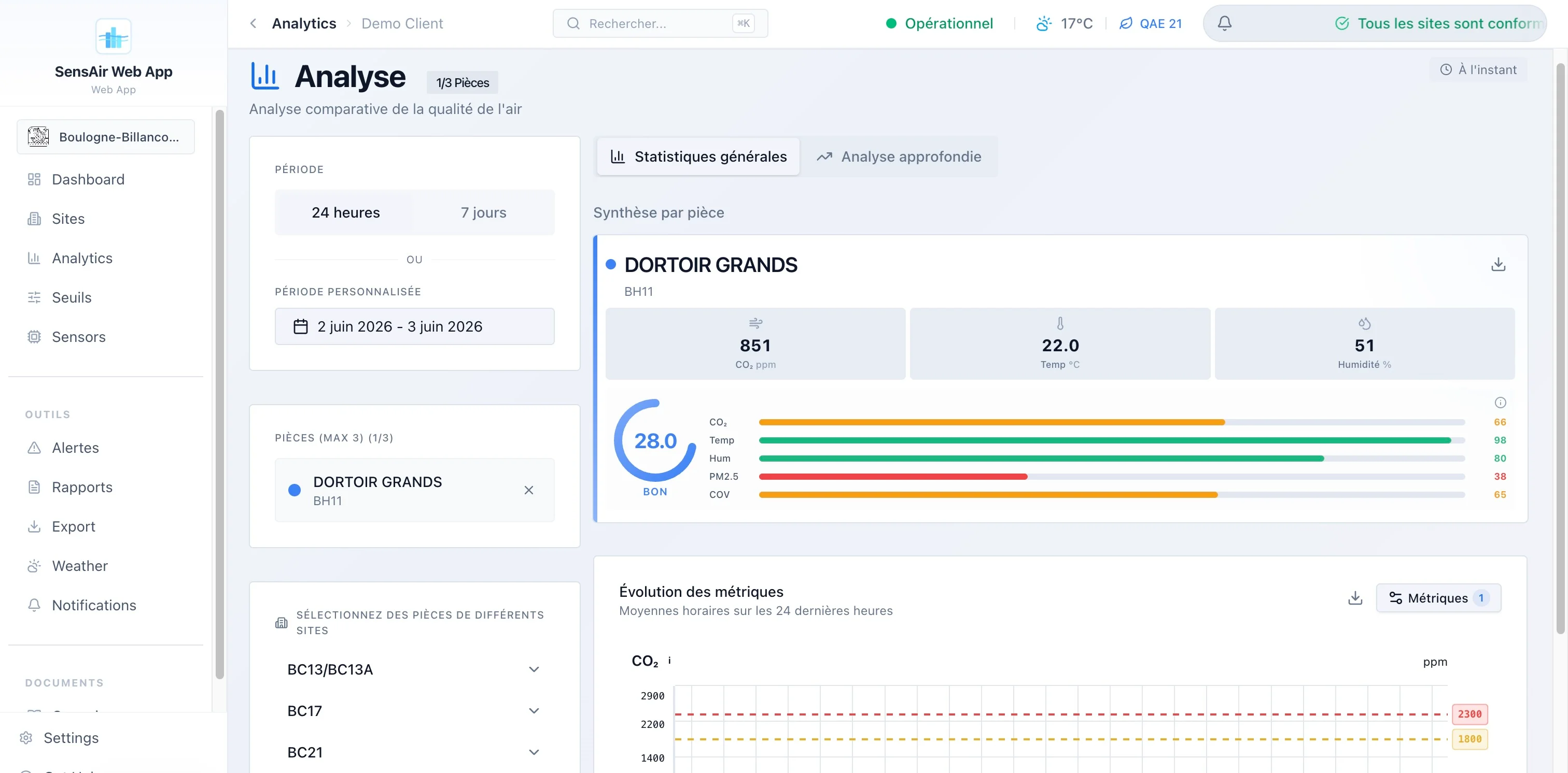 SensiAir : Une application de surveillance de la qualité de l'air pensé pour les clients., image 8