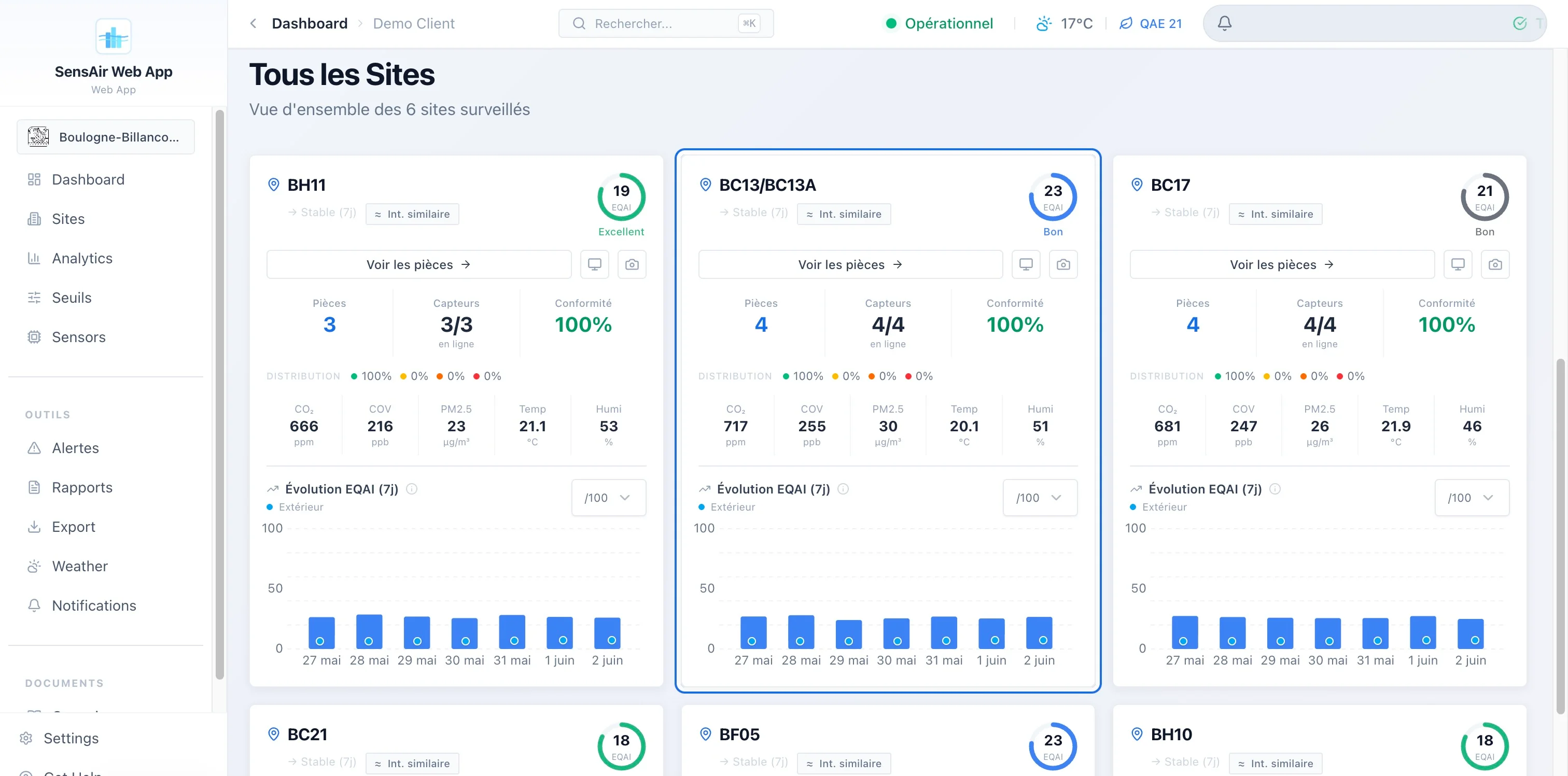 SensiAir : Une application de surveillance de la qualité de l'air pensé pour les clients., image 11